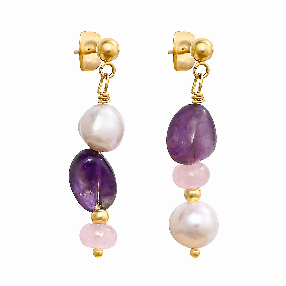 Boucles d'oreilles Amethyst Glow