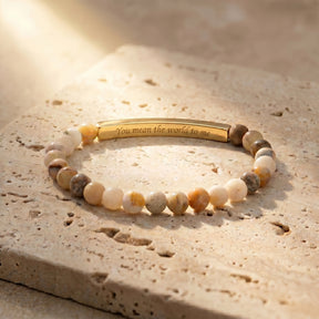 Geheimnachrichten-Stein Bracelets
