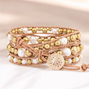 Bracelet enroulé Pearl Bliss