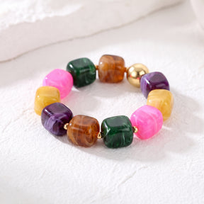 Bracelet chunky multicolore Golden Tropics