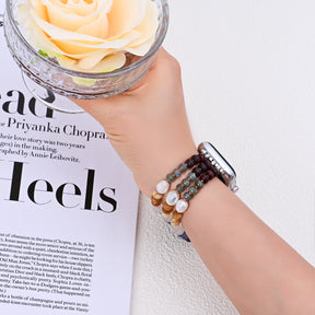 Bracelet Tropical Earth Stone Stretch Apple Watch
