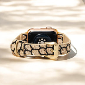 Midnight Scales Leder Apple Watch Armband