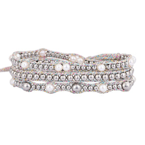 Bracelet de protection en perles brillantes