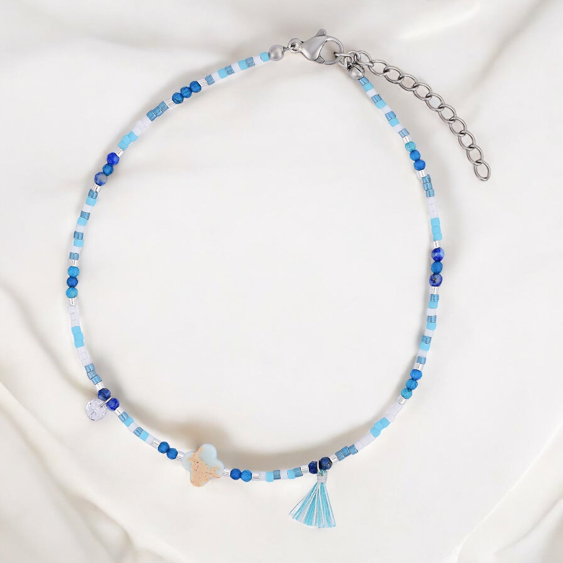 Ozeanbrise Lapis Fußkette
