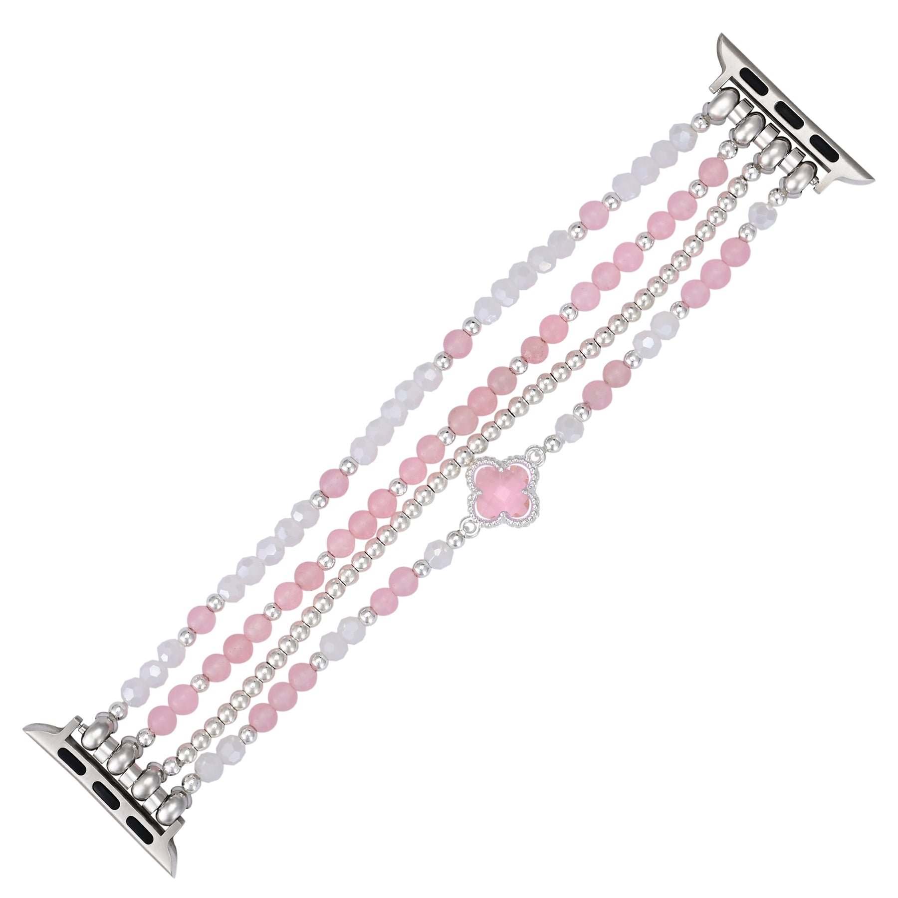 Valentine's Silver Love Stretch-Uhrenarmband