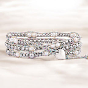 Bracelet enveloppant de protection en perle éclatante