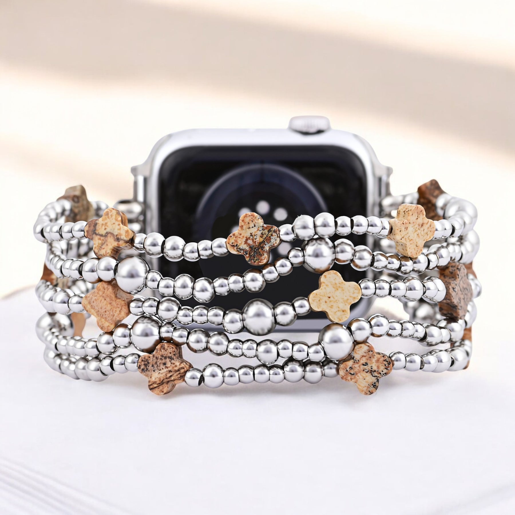 Ethereal Sands Cross Stretch Apple Watch Armband