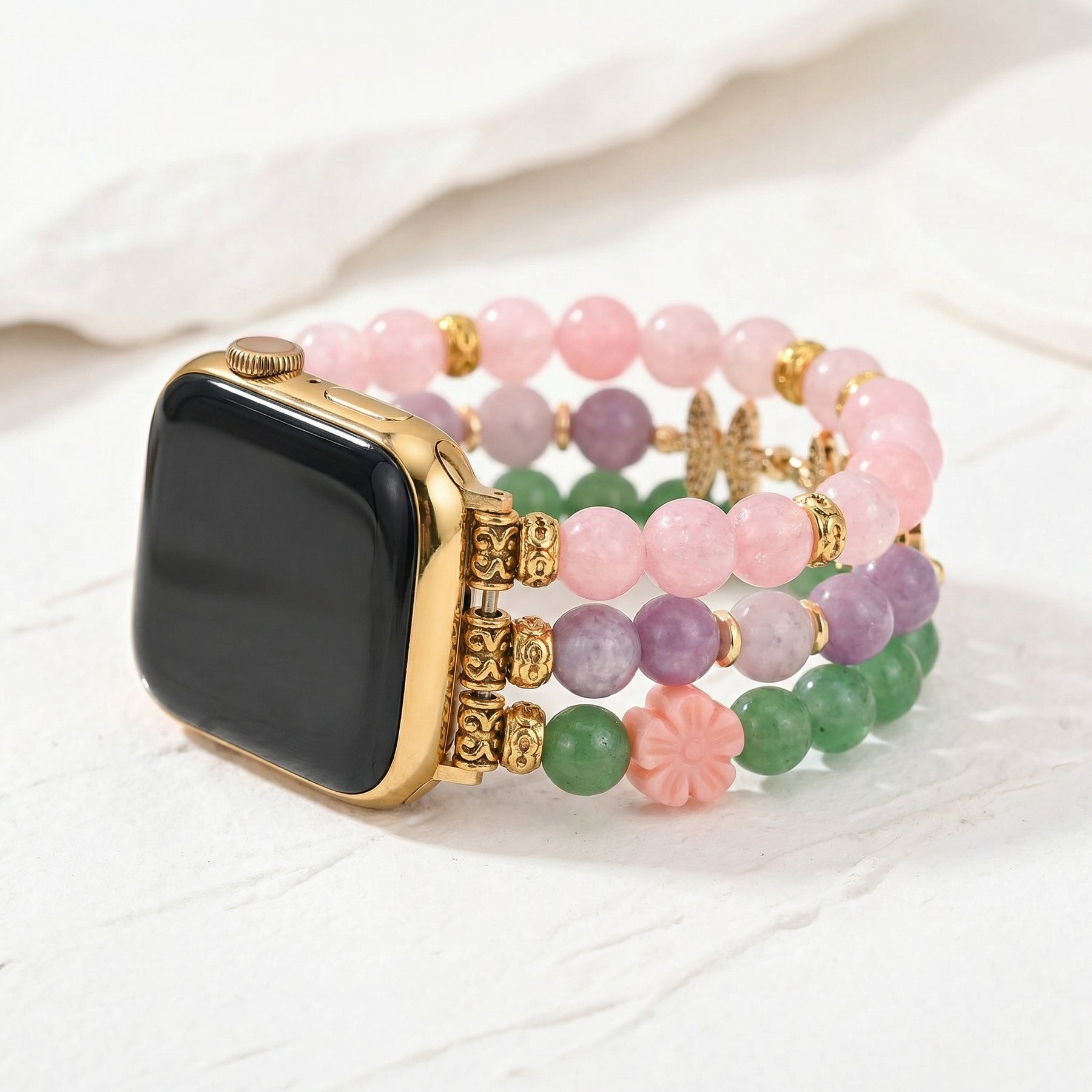 Eternal Jade MOM Stretch Armband für Apple Watch
