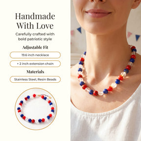 Collier perlé Chunky America 250
