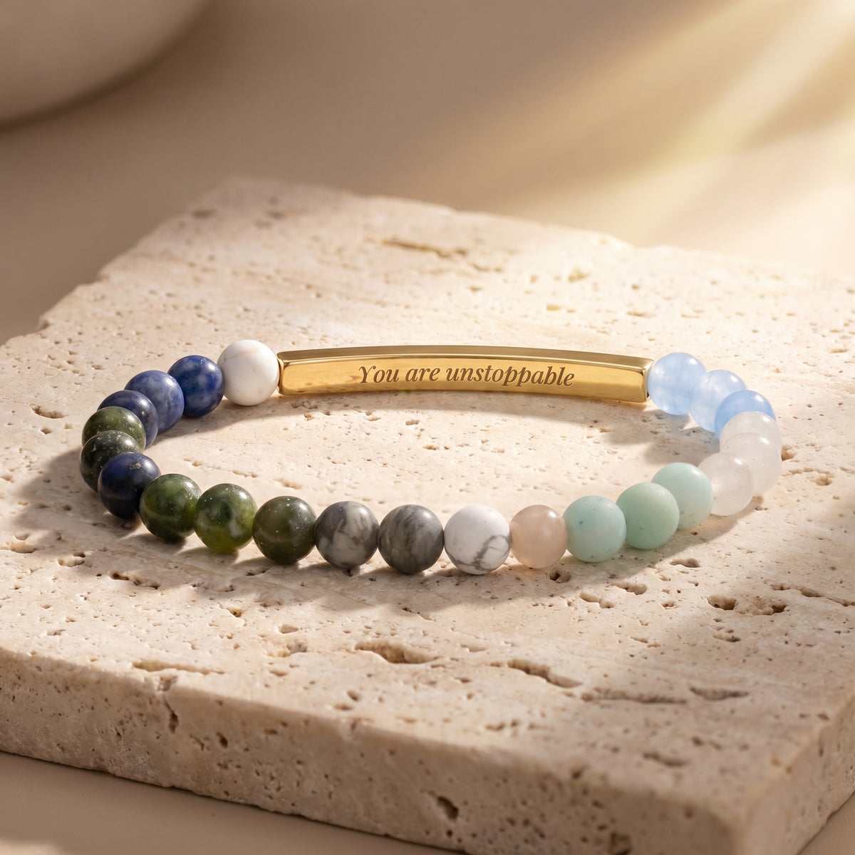 Geheimnachrichten-Stein Bracelets