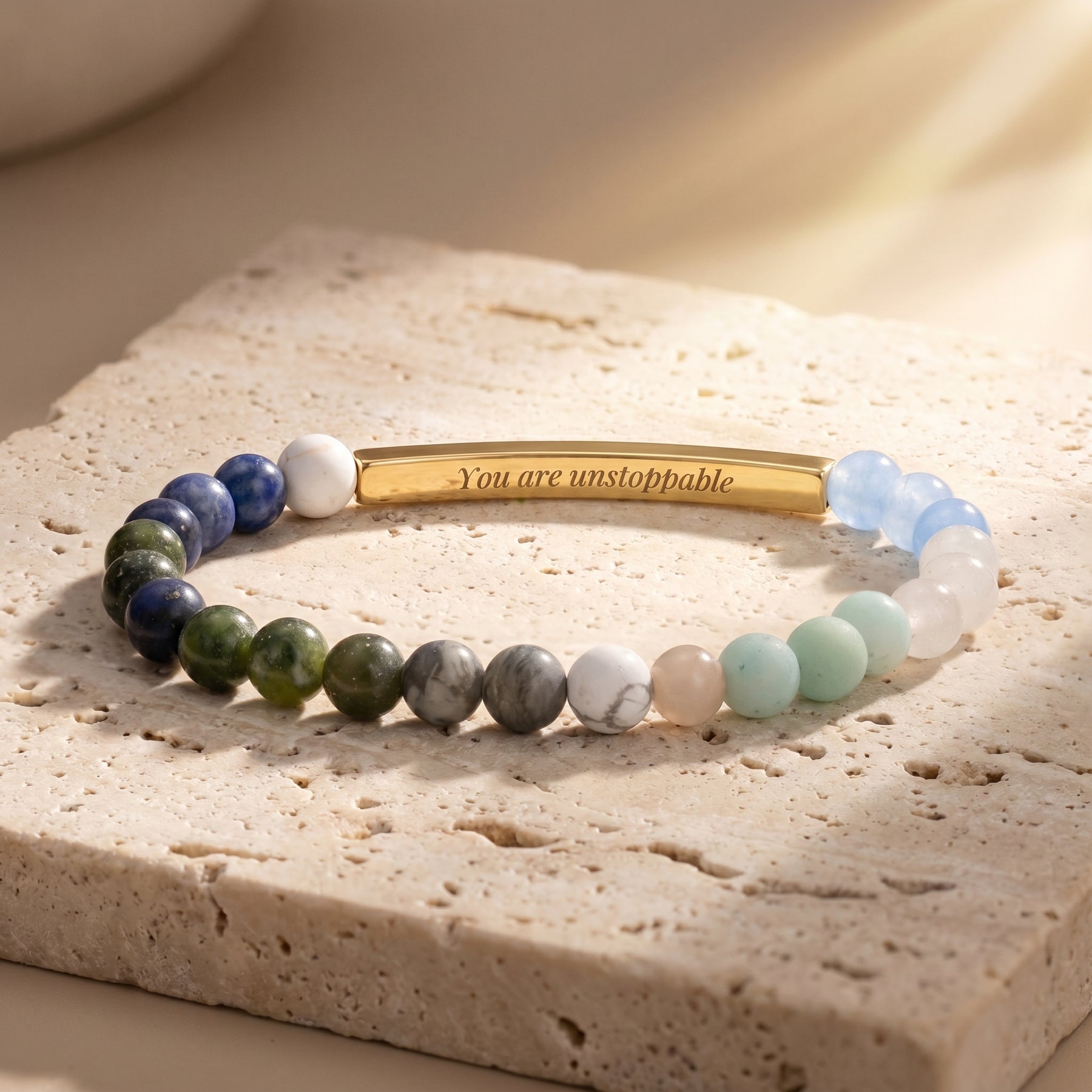Geheimnachrichten-Stein Bracelets