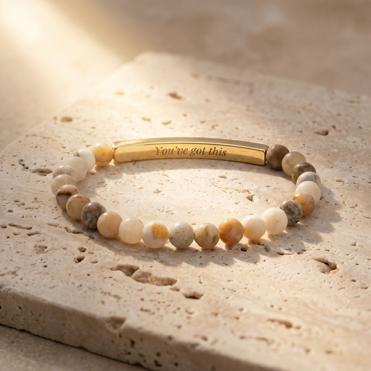 Geheimnachrichten-Stein Bracelets