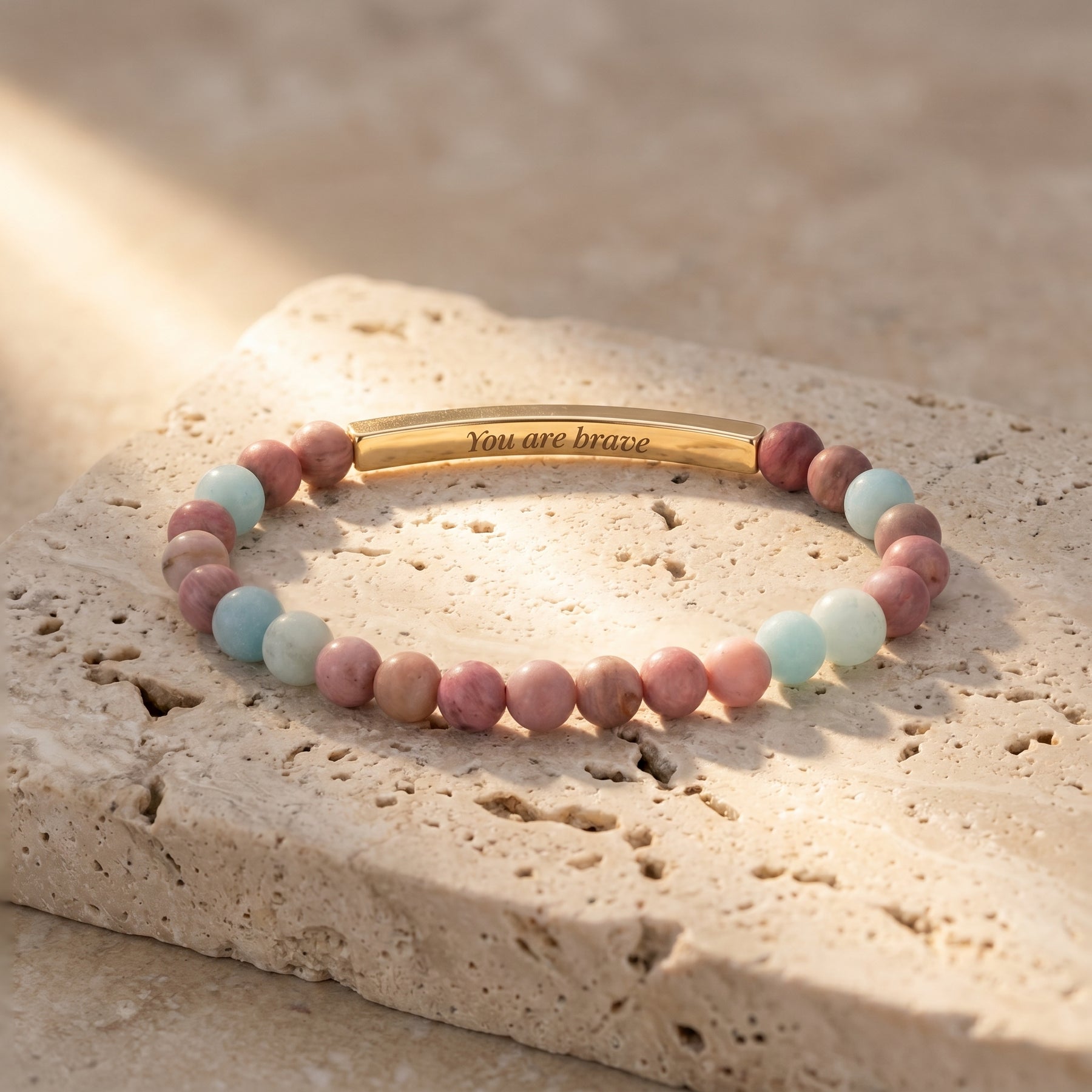 Geheimnachrichten-Stein Bracelets