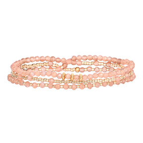 Sunset Blush Multi-Style Armband/Halskette