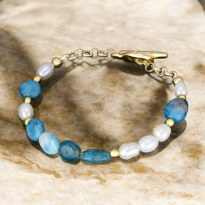 Bracelet Apatite Bonheur en Bord de Mer