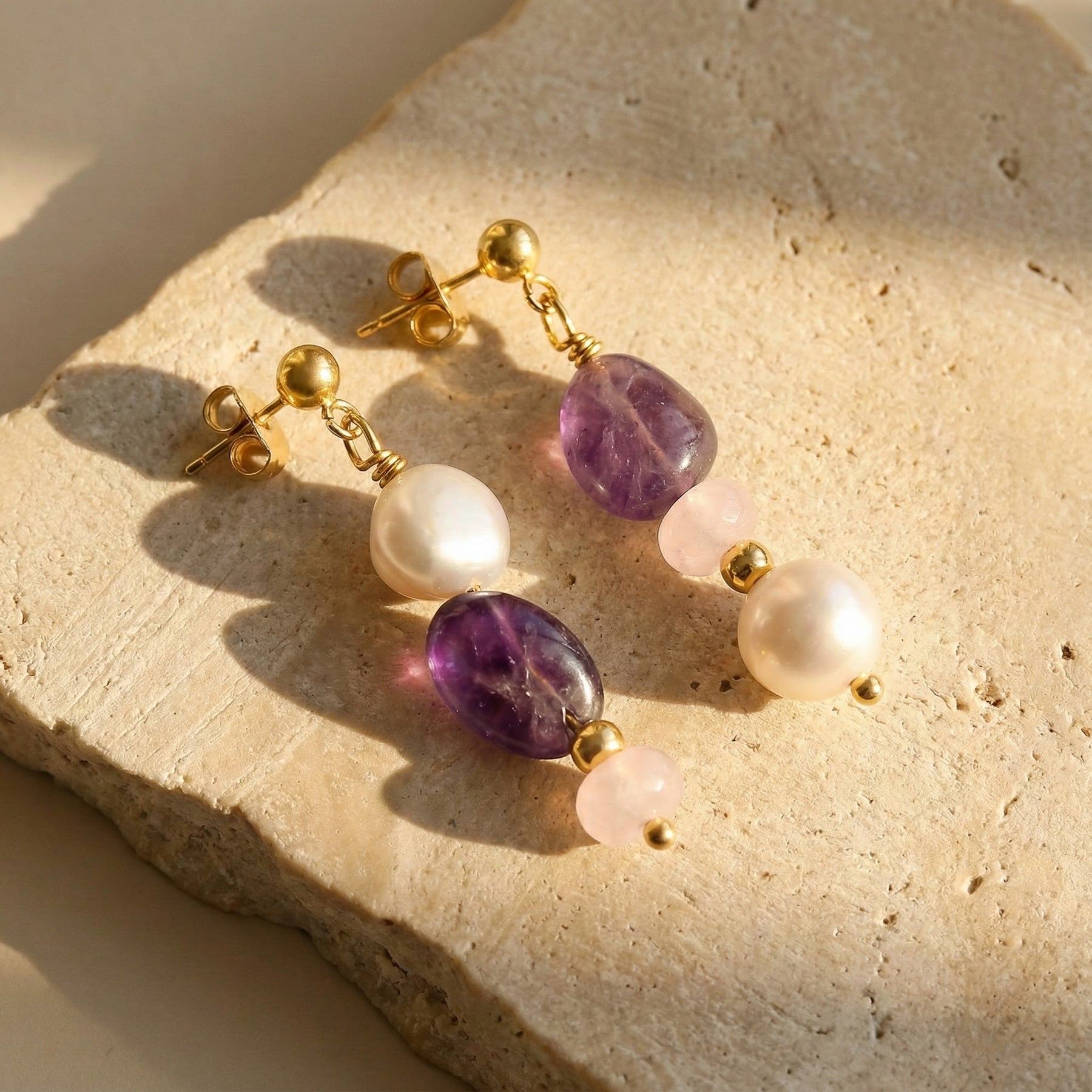 Boucles d'oreilles Amethyst Glow