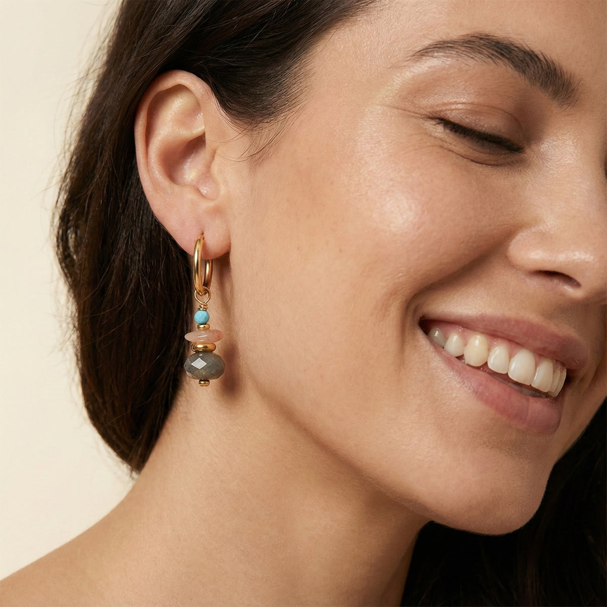 Aurora Labradorit Ohrringe