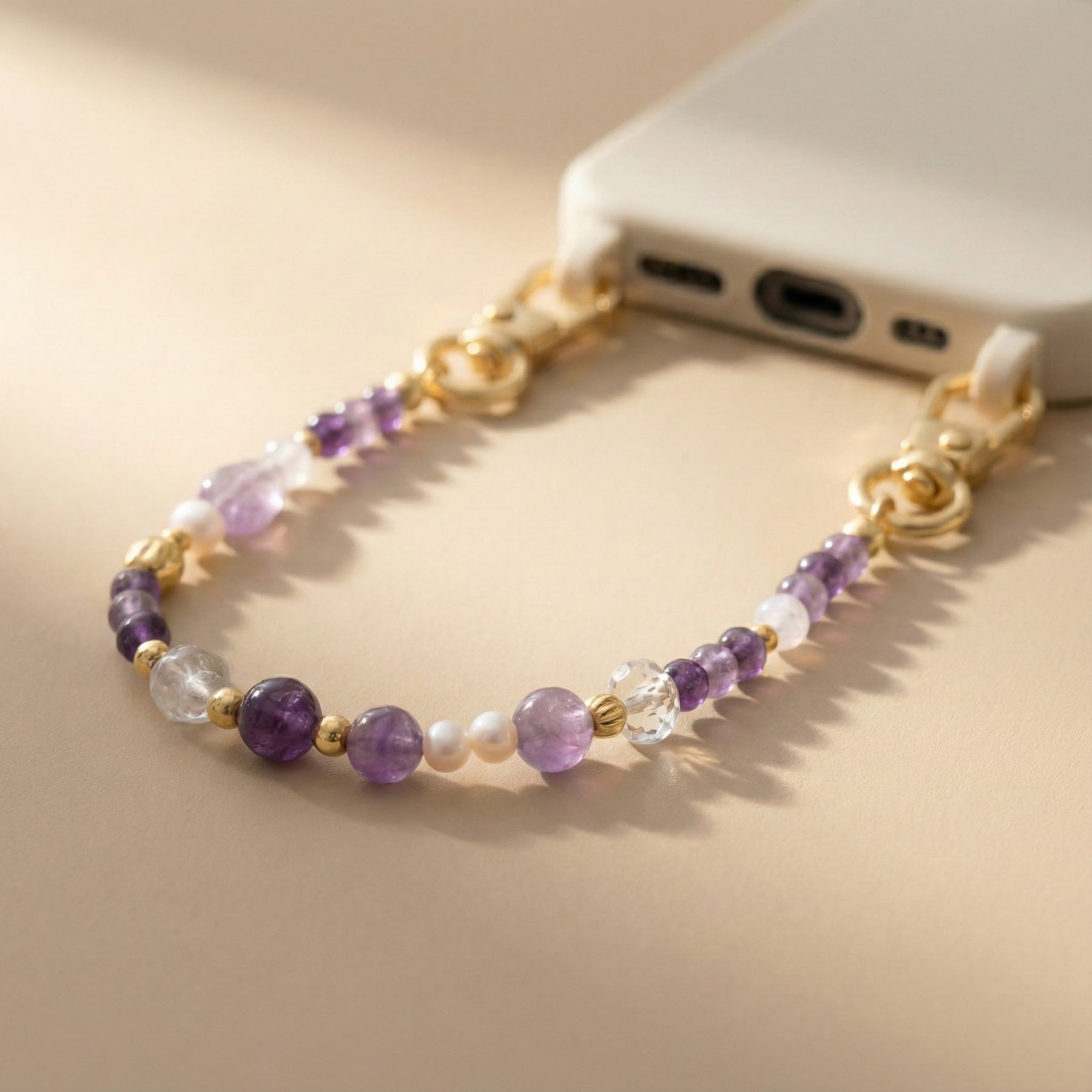 Chaîne de téléphone Amethyst Glow