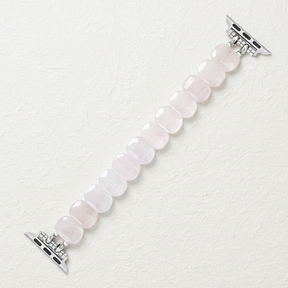 Bracelet extensible en quartz rose doux pour Apple Watch