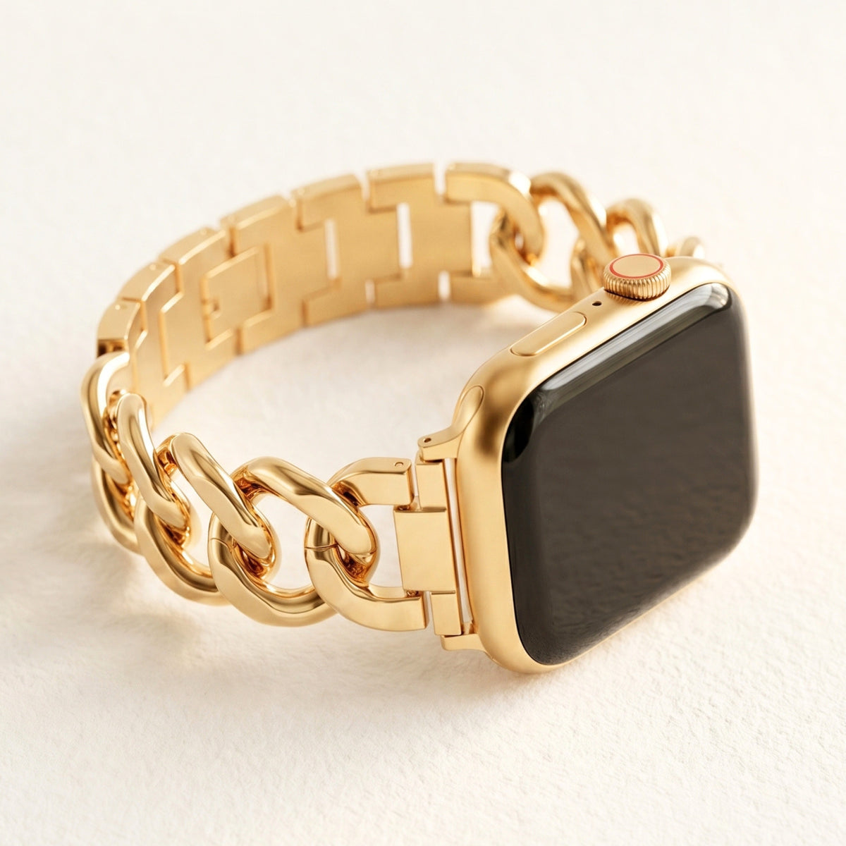 Goldenes gewebtes Luxusarmband für Apple Watch