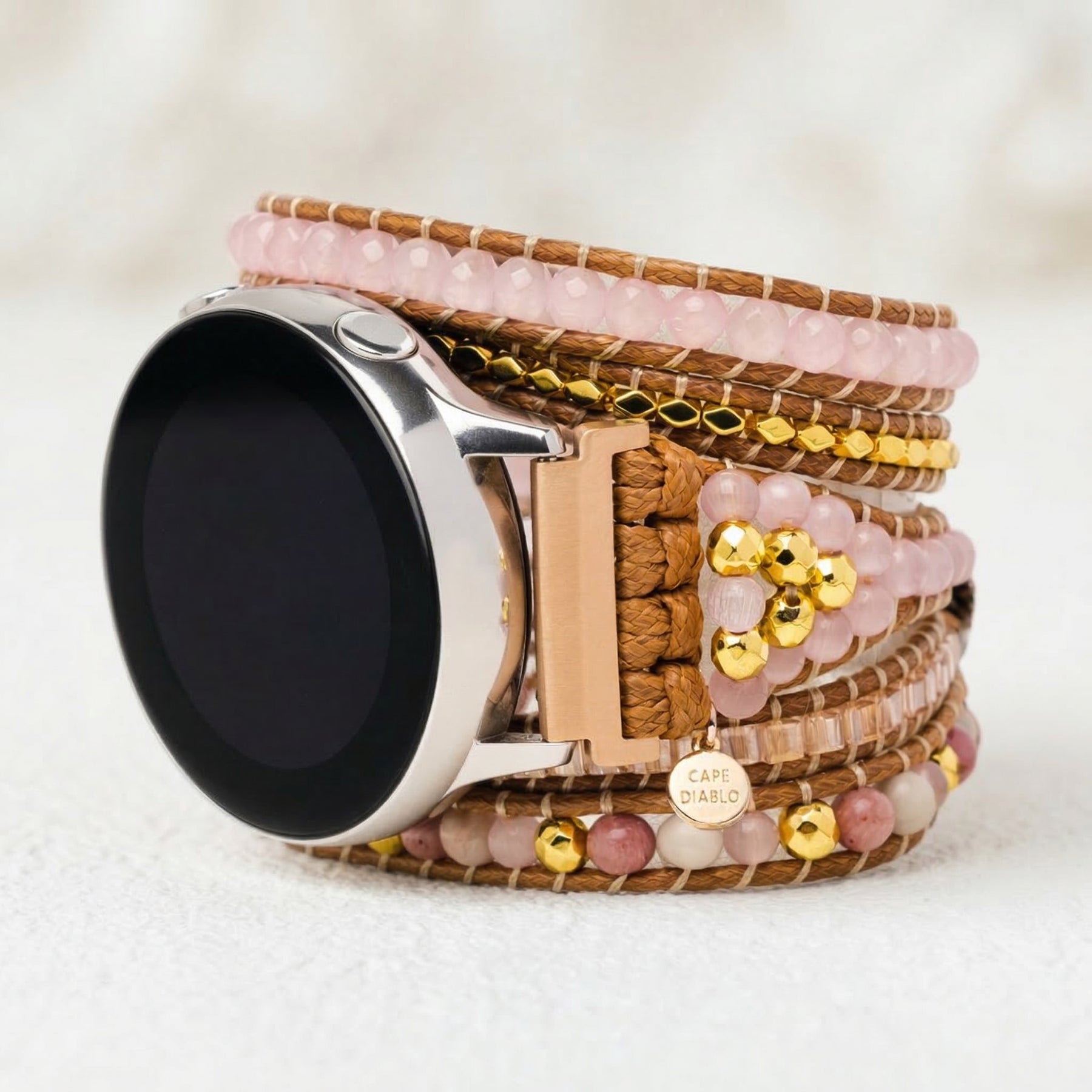 Bracelet Samsung Galaxy en quartz rose doré