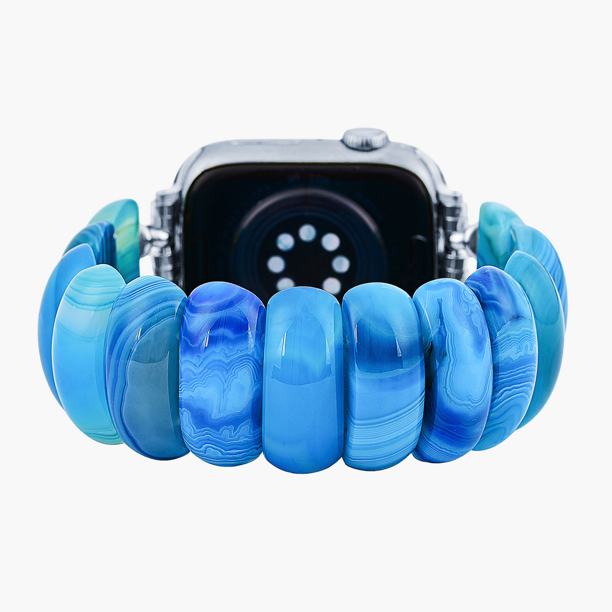 Ocean Essence Achat Stretch Apple Watch Armband
