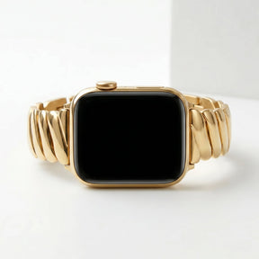 Bracelet de luxe Golden Glamour pour Apple Watch