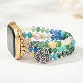 Jade Pearl Love MOM Stretch Apple Watch Armband