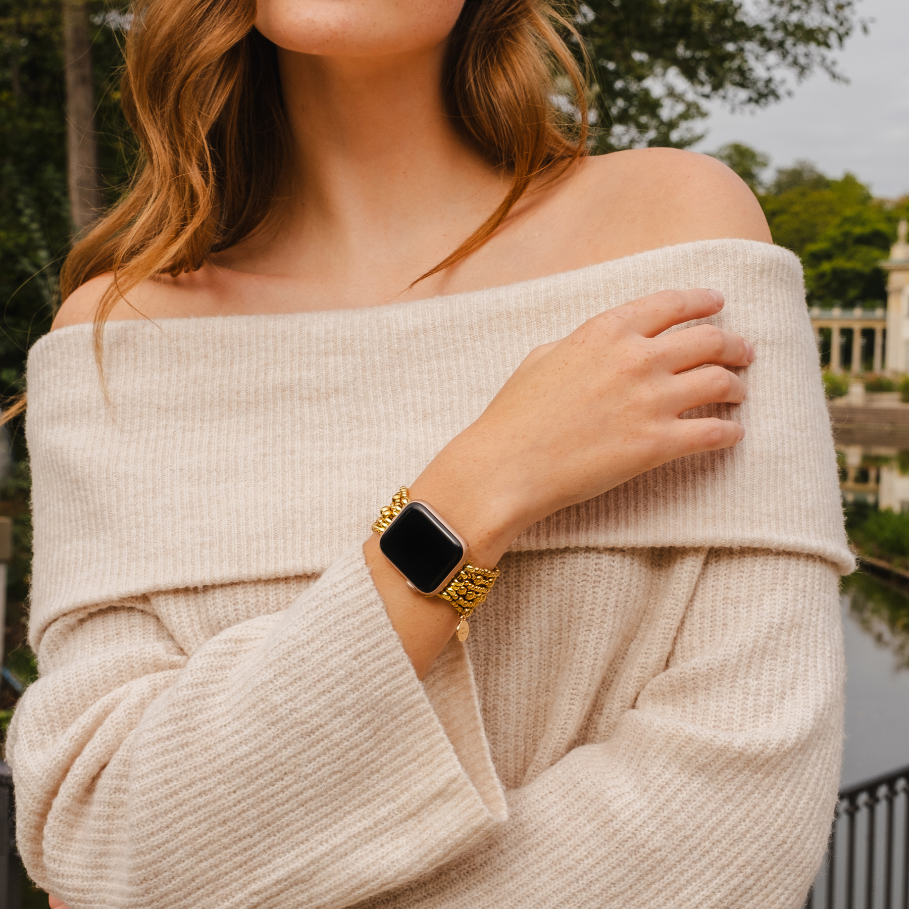 Bracelet Apple Watch extensible Golden Demure