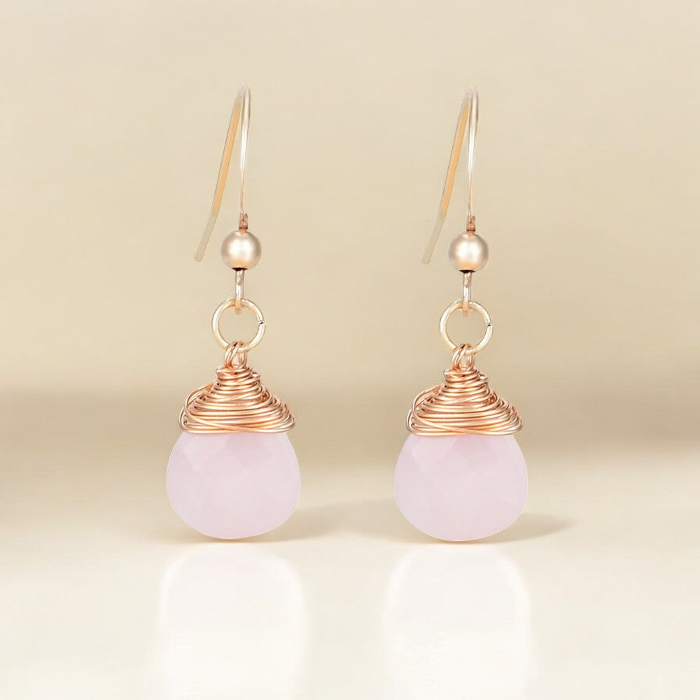 Boucles d'oreilles sphère d'amour de la Saint-Valentin