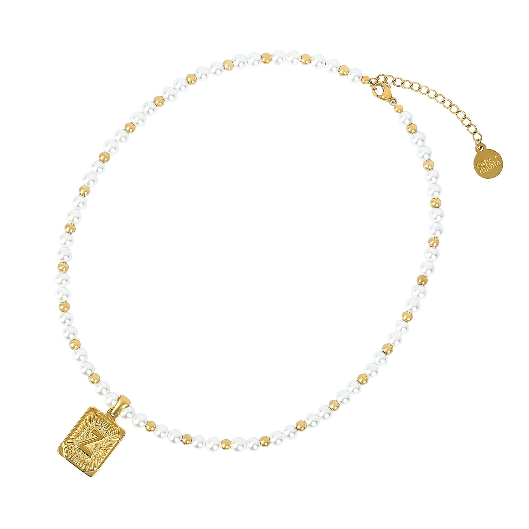 Halskette mit Initialen im Southern-Charm-Stil