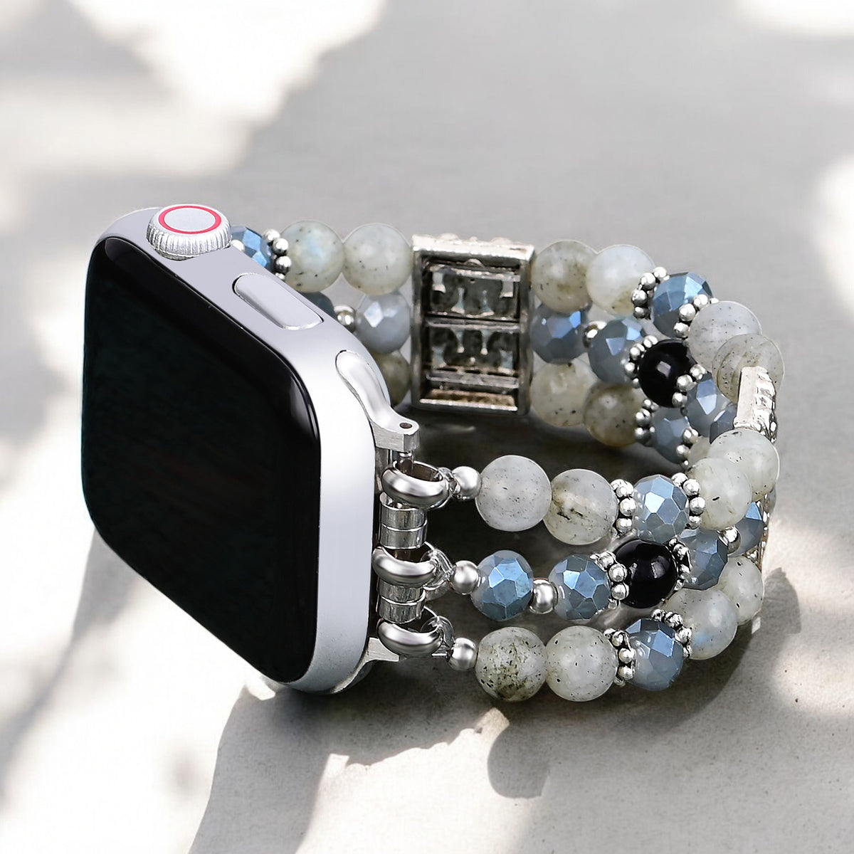 Artisanales Labradorit Indigo Stretch Apple Watch Armband