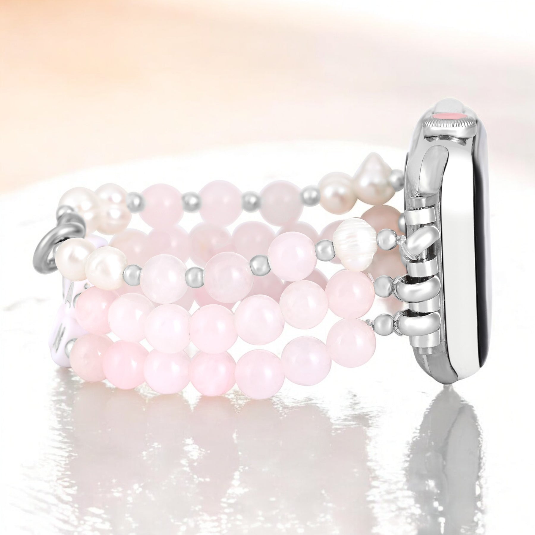 Boss Mom Rose Quartz Stretch Apple Watch Armband