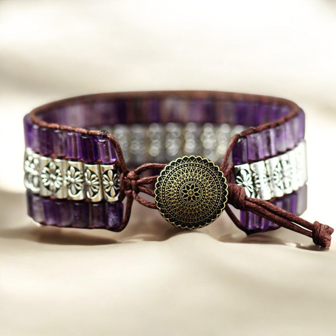 Bracelet Améthyste Antique