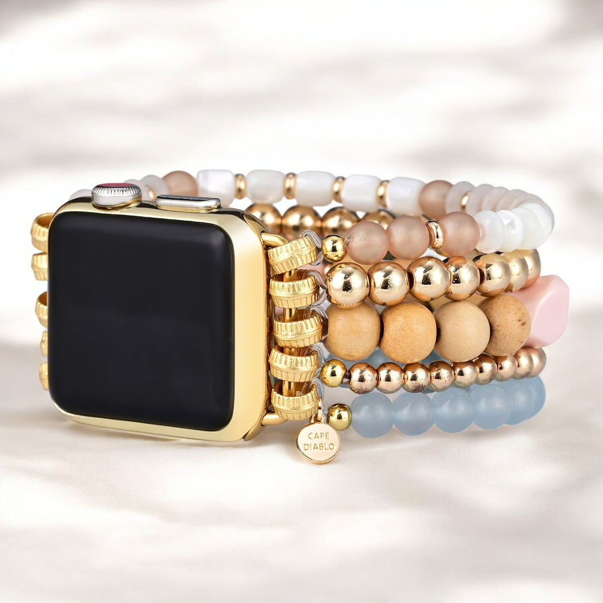 Apricot Mist Stretch Apple Watch Armband