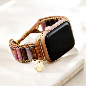 Blühendes Rhodonit Apple Watch Armband