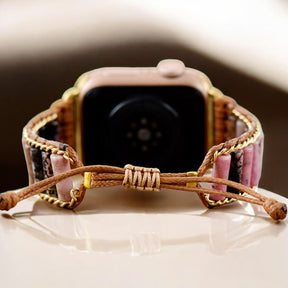 Blühendes Rhodonit Apple Watch Armband