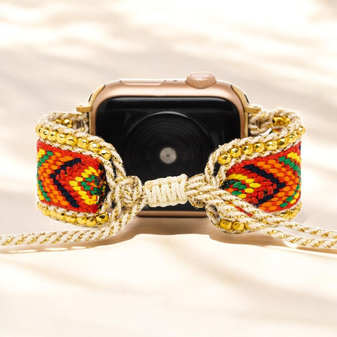 Blühender Sonnenuntergang Apple Watch Armband