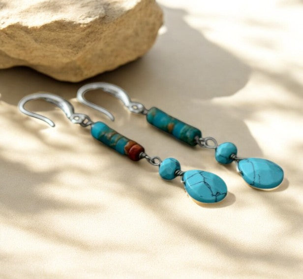Boucles d'oreilles Océan Bleu