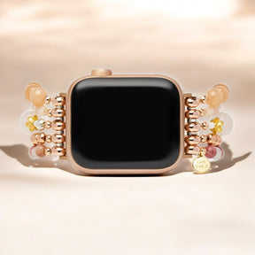 Burgunderrote Rose Stretch Apple Watch Armband
