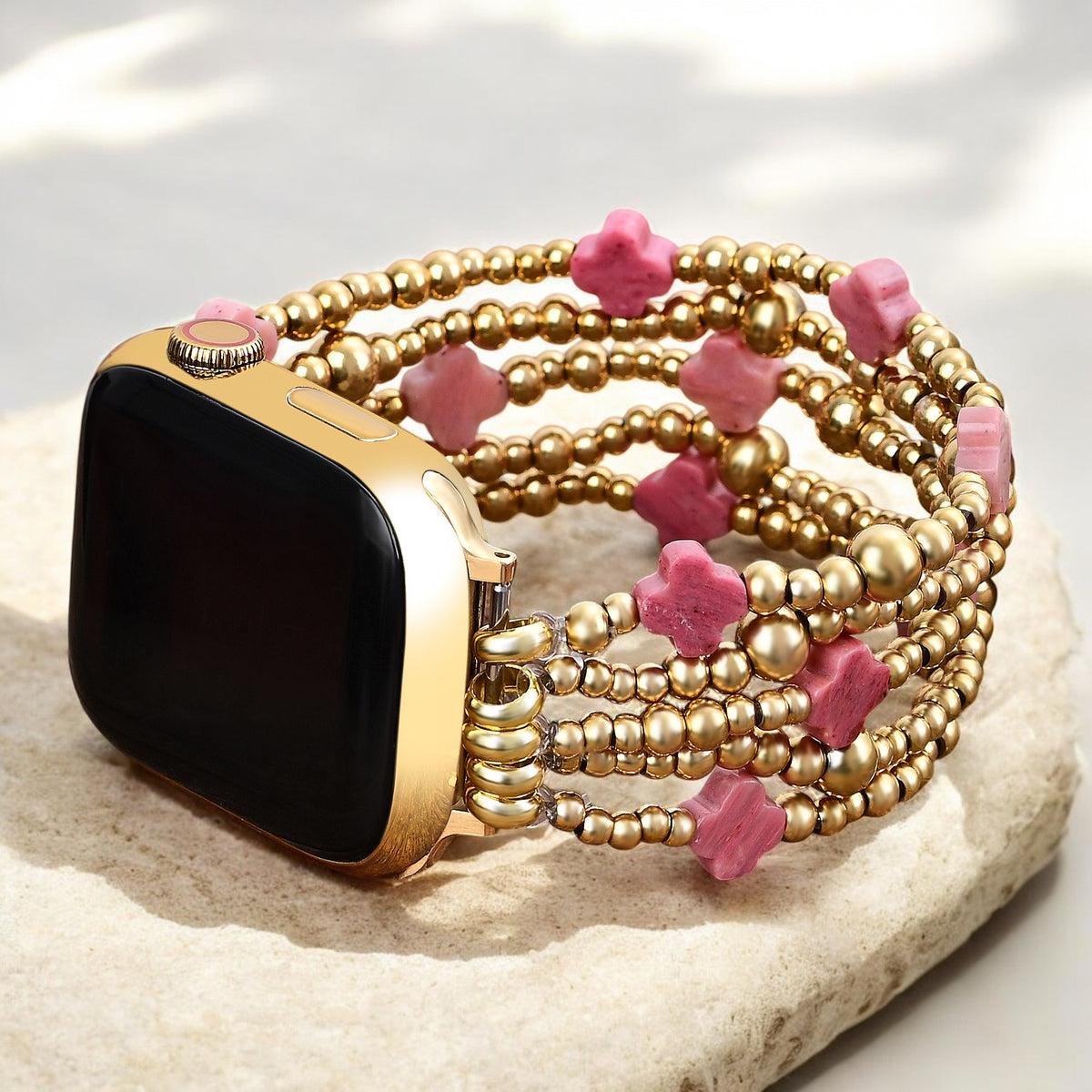 Bracelet Apple Watch Ruby Aura Cross Stretch