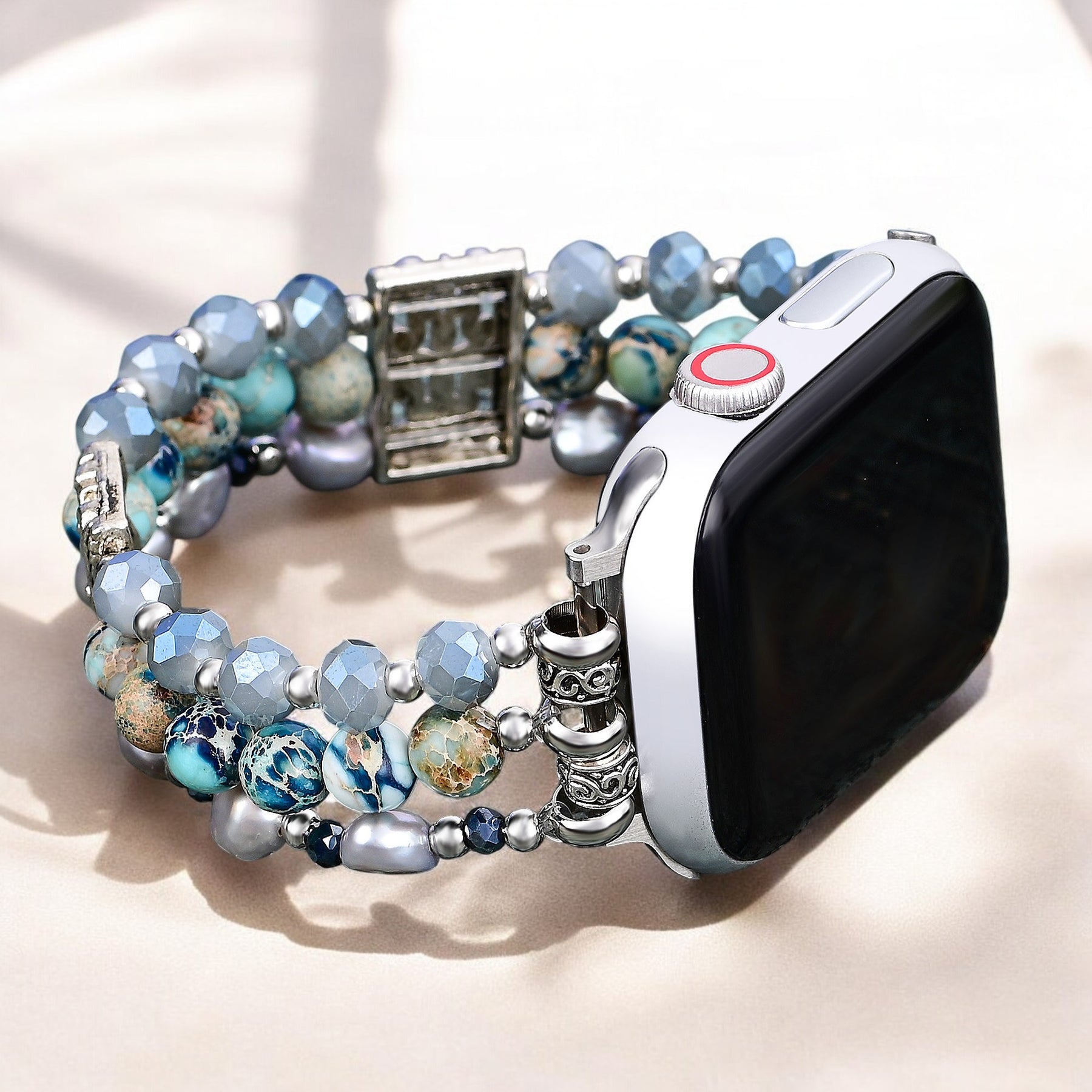 Bracelet Apple Watch Nomade en Jaspe Artisanal