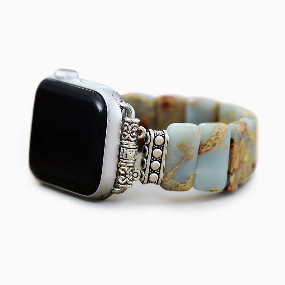 Earth Tibetan Jasper Stretch-Apple-Watch-Armband
