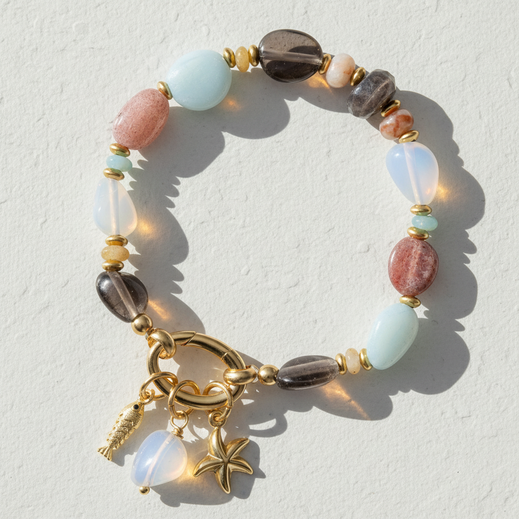 Aqua Dream Charm Armband