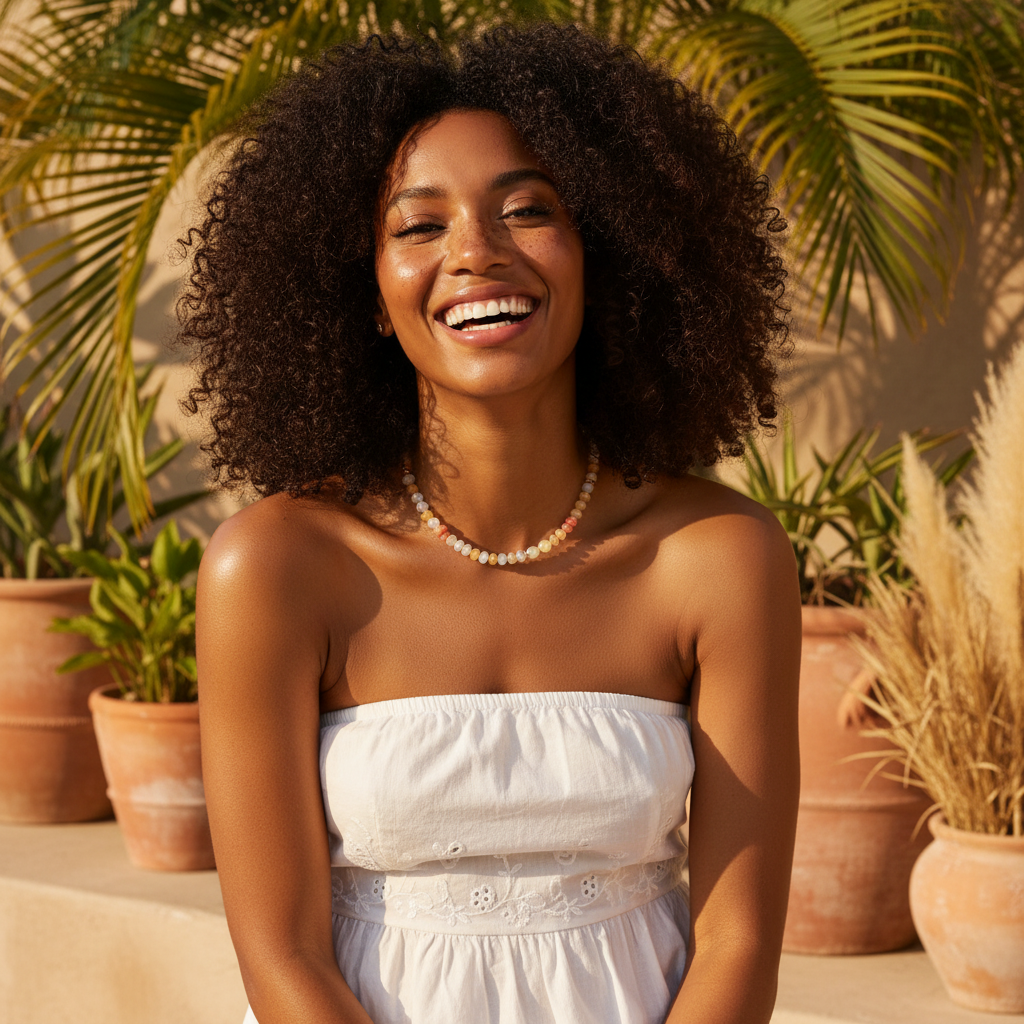 Honigglanz Halskette