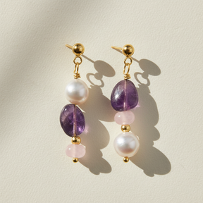 Boucles d'oreilles Amethyst Glow