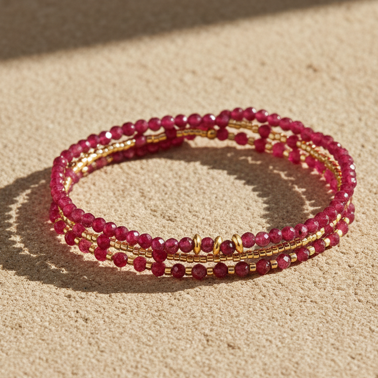 Crimson Dream Bracelet/Collier Multi-Style