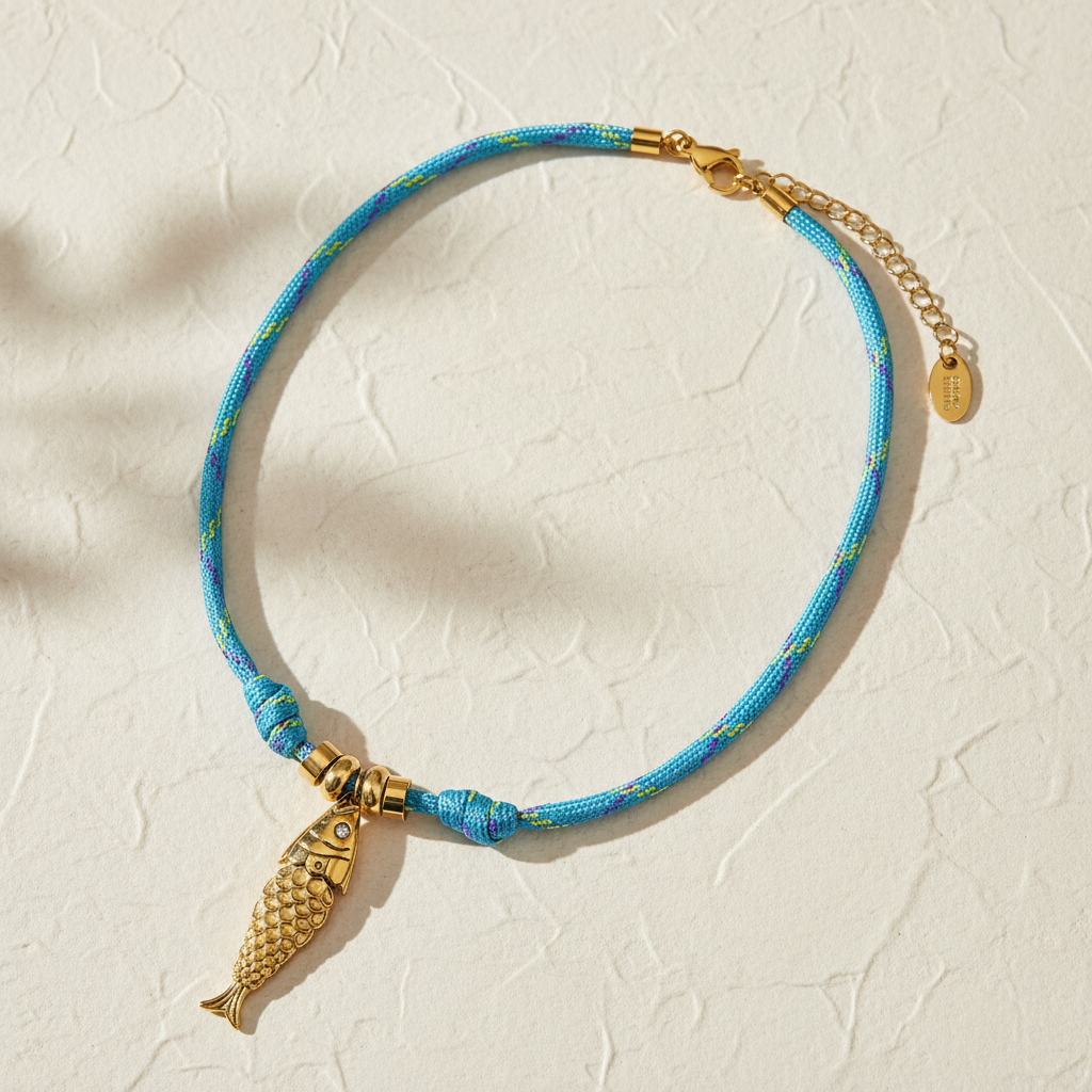 Ocean Voyage Fisch-Anhänger Halskette