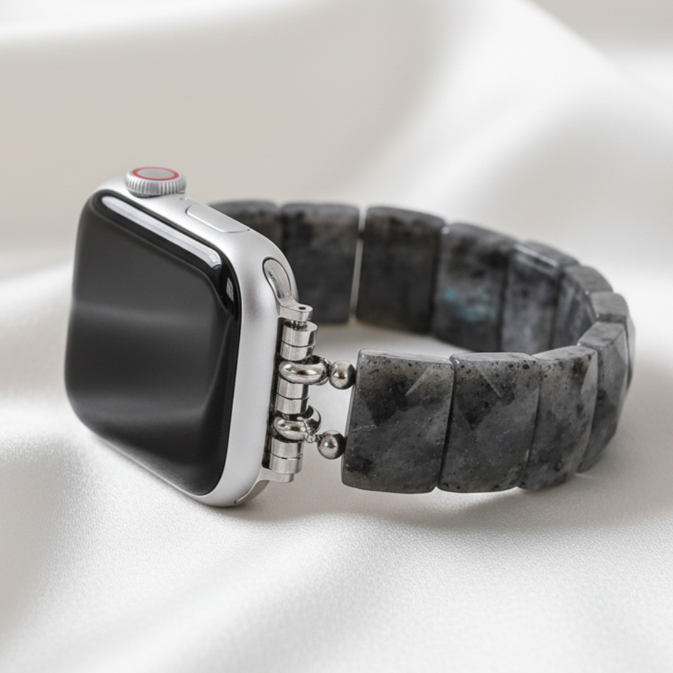 Mitternachts-Balance-Stein-Stretch-Armband für Apple Watch