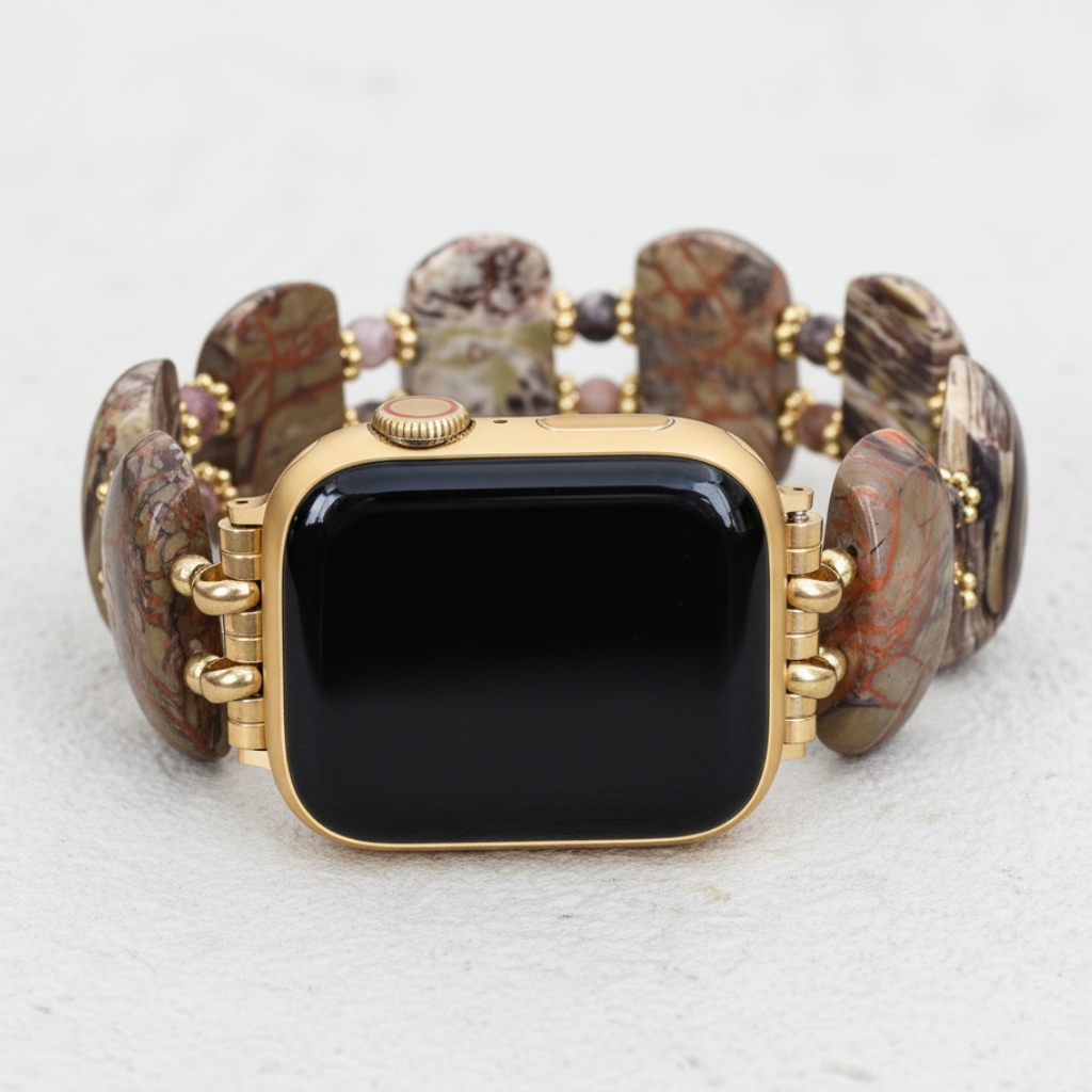 Wüstenhorizont Achat Dehnbares Apple Watch Armband